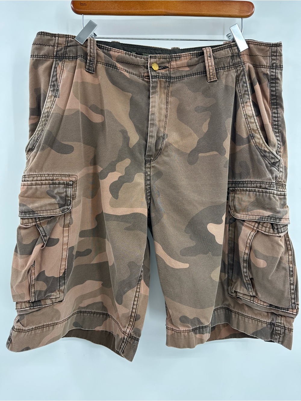 Arizona Jean Company Brown/Rust Camo Cargo Shorts